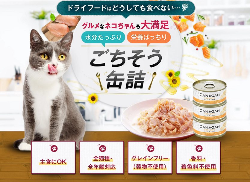 カナガンキャットフード チキン＆サーモン ウェットタイプ - 猫用品